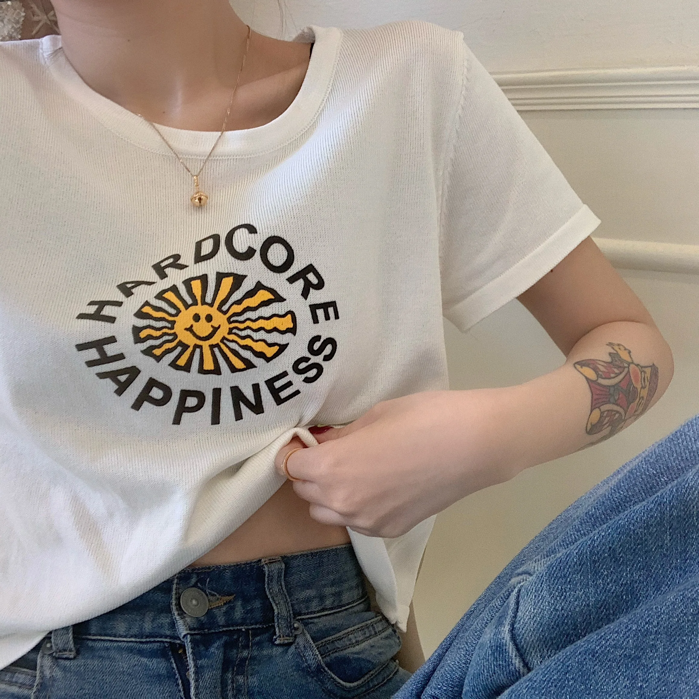 

Women's T-shirts Tops Japanese Kawaii Ulzzang Casual Letter Cartoon Print T-shirt Female Korean Harajuku Clothes for Women