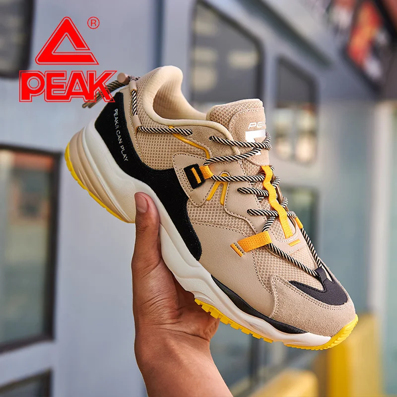 Мужская повседневная обувь в стиле ретро Модная Дышащая эластичная для папы с