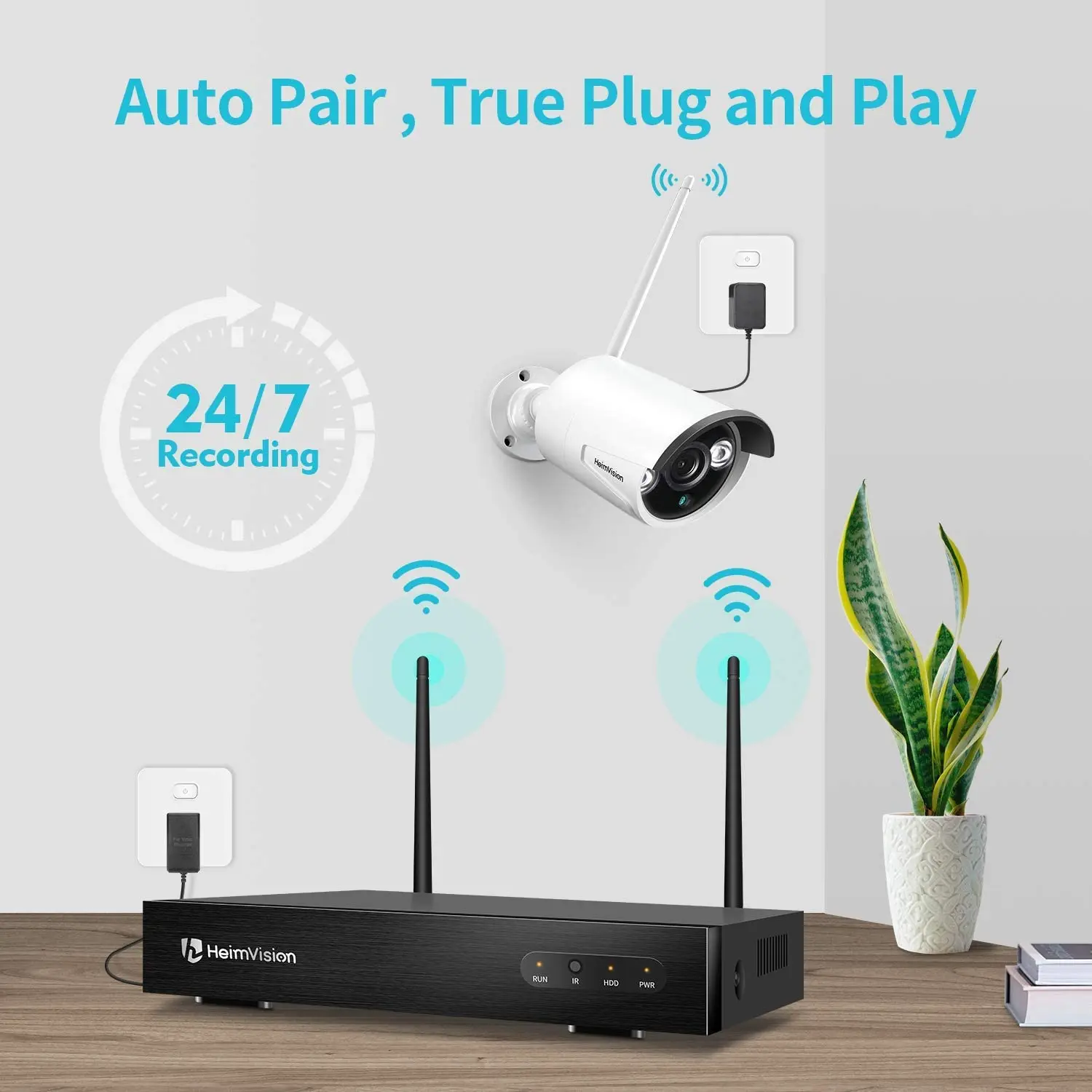 Система наружного видеонаблюдения YUNSYE 4 канала 2 МП 1080P Wi-Fi | Безопасность и защита