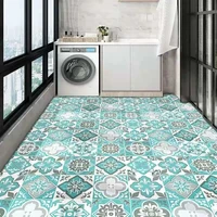 floor stickers self adhesive kitchen waterproof non slip bathroom floor stickers balcony tile stickers thick and wear resistant