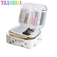 printing makeup bags with multicolor pattern women cosmetic bag case make up organizer toiletry storage travel wash pouch