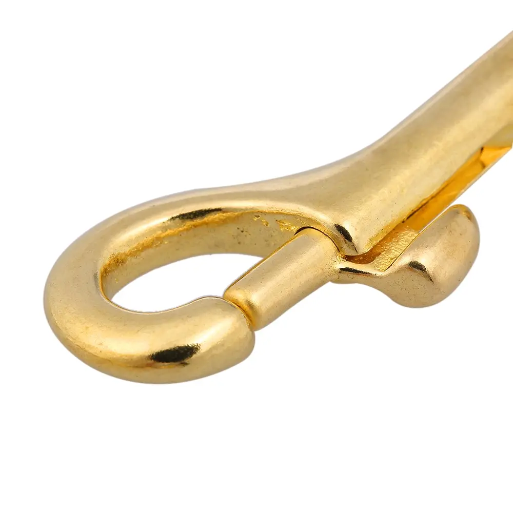 Durable Solid Brass Swivel Eye Clasp Bolt Snap Trigger Hook Heavy Duty Diving Swiver for Boat Kayak Canoe Camping Marine | Спорт и