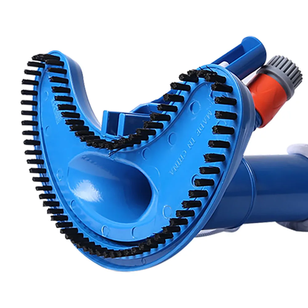 

Portable Pool Vacuum Jet Underwater Cleaner Wtih Brush Swimming Pool Cleaning Tool Suction Fountain Pond Head Vacuum Brush