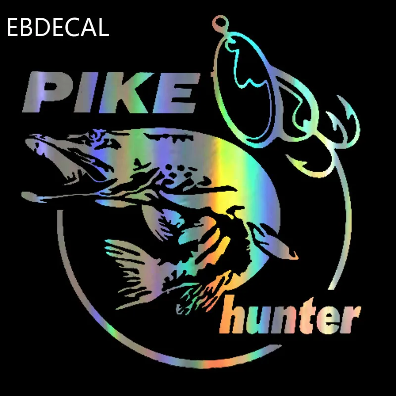 Ebdeckle Go fishing забавная наклейка светоотражающая лазерная для автомобиля мотоцикла