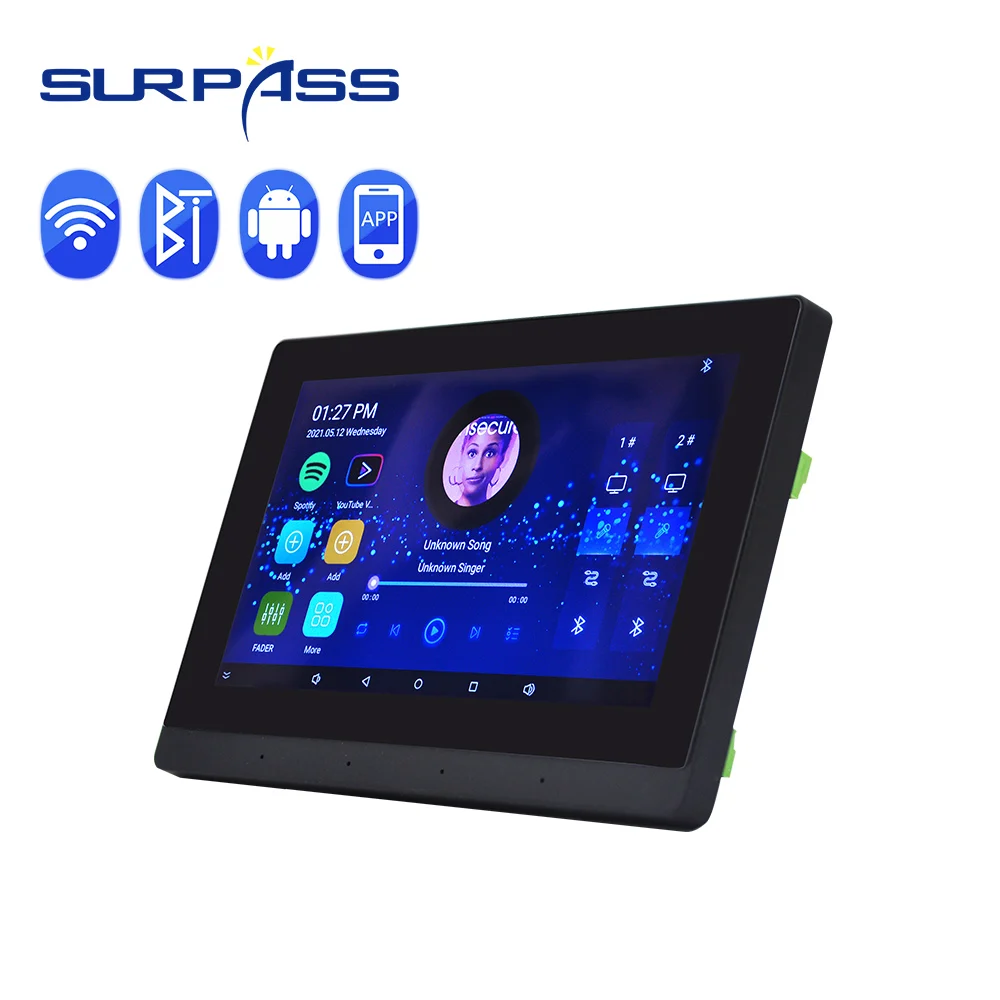 Цифровой Wi-Fi Bluetooth стерео настенный усилитель Android радио Ручной беспроводной