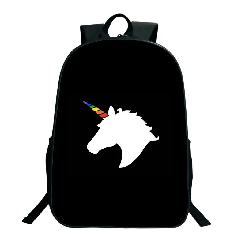 Детский портфель с объемным принтом единорога для девочек школьный рюкзак
