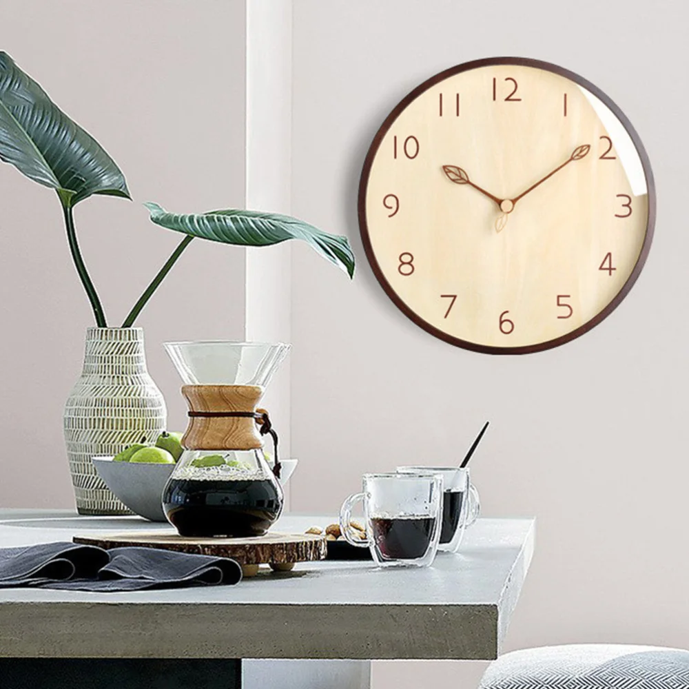 

Wooden Mute Wall Clock Branch Design Clock Wall Decorative Clock for Home