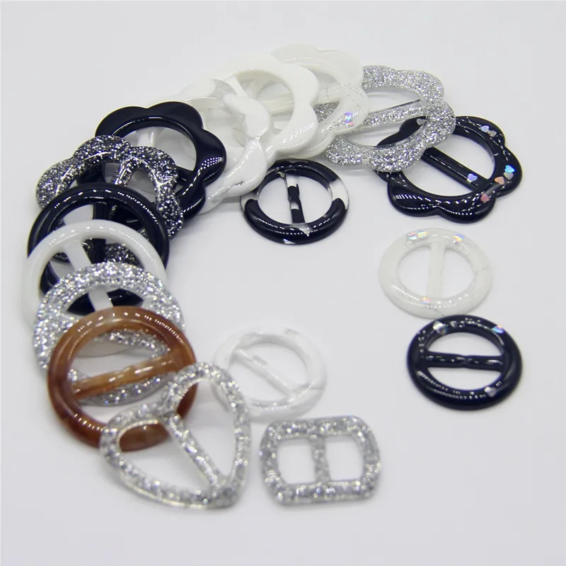 7 шт. резиновая Пряжка для одежды шарф лента слайдер Регулируемая пряжка сумки