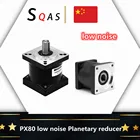 Низкоуровневый планетарный редуктор PX80 со склада в ЕС, соотношение 3,25456101316202425263036 для шагового двигателя Nema32