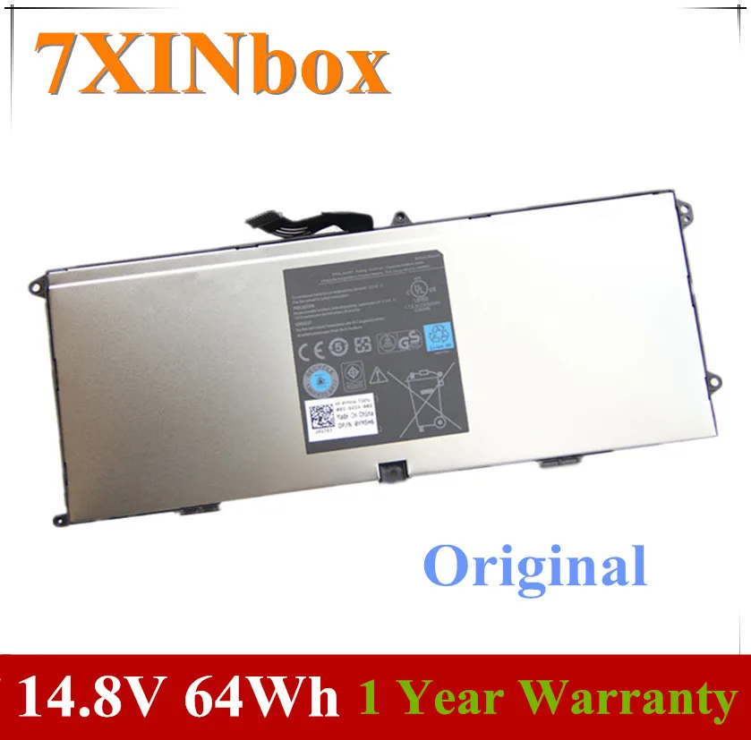 Оригинальный аккумулятор 7XINbox 14 8 V 64 WH 0NMV5C 75WY2 075WY2 для ноутбука Dell XPS 15z L511Z OHTR7 0HTR7
