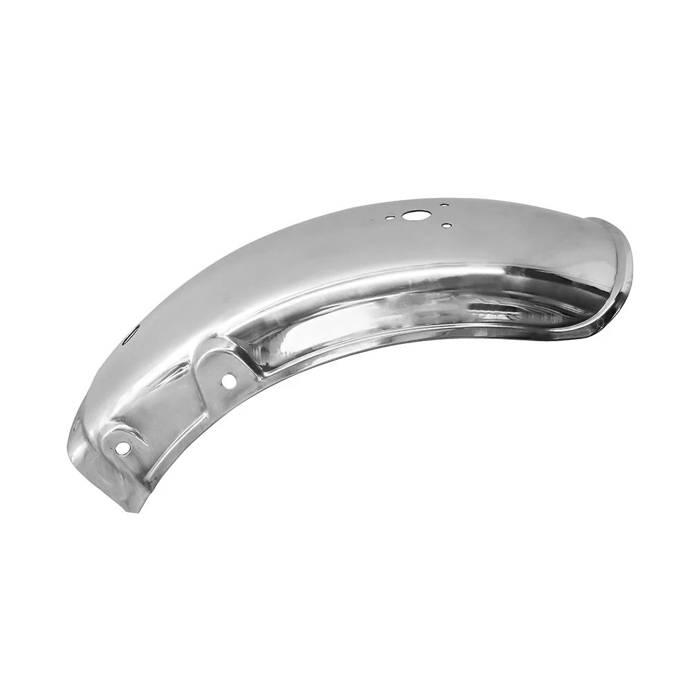 Серебряное заднее крыло из нержавеющей стали для мотоцикла GN125 GN250 брызговик