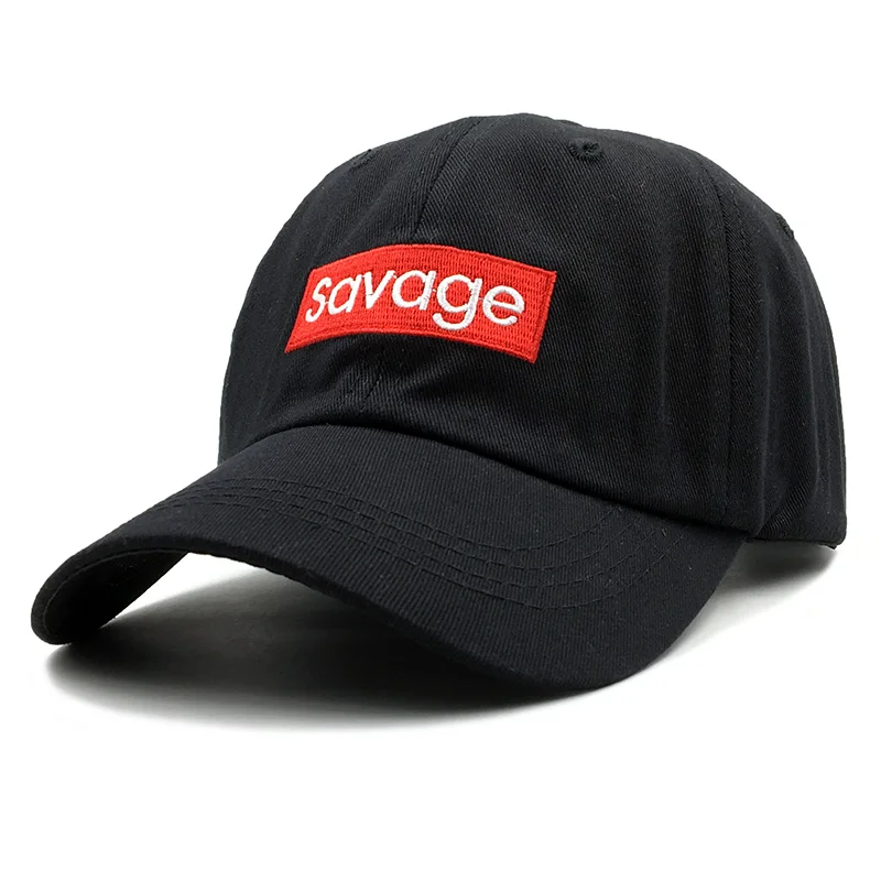 Бейсболка Savage с вышивкой для мужчин и женщин хлопок кепка в стиле хип хоп Модная