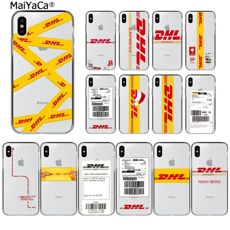 Чехол MaiYaCa для телефона с логотипом Dhl Для iphone SE 2020 11 pro XS MAX 8 7 6 6S Plus X 5 5S XR | Мобильные