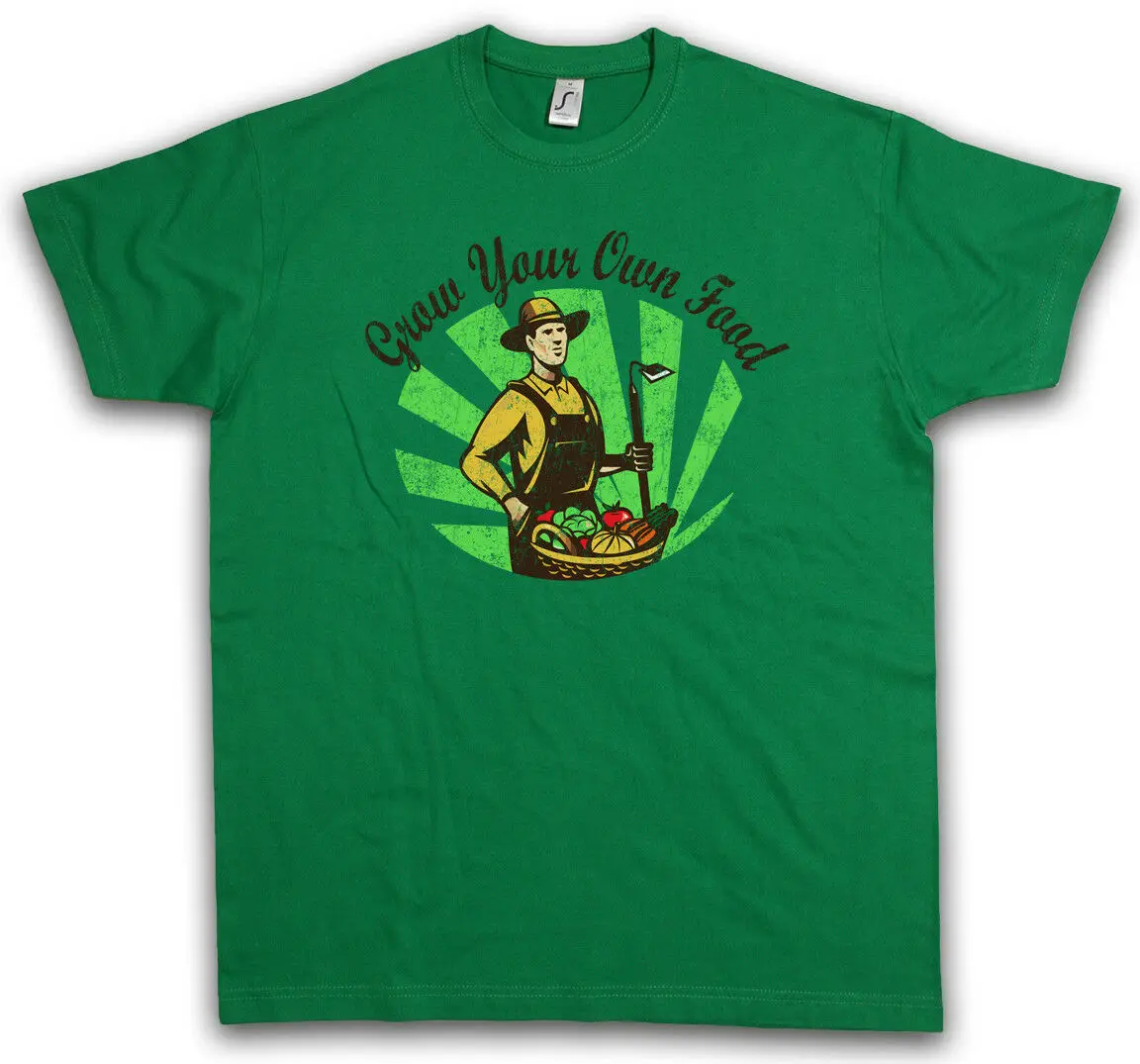Выращивайте свою собственную пищевую футболку-Садоводство веганская еда