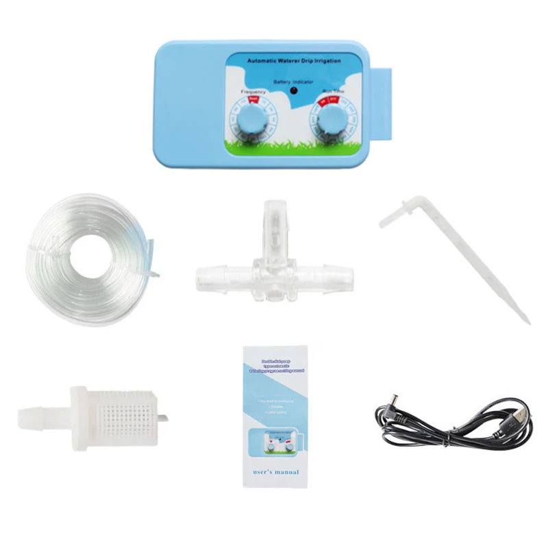 Two Dial Automatic Watering Device ligent Timer 15 Pots Garden Drip Irrigation Supplies Home Plant Watering Kits