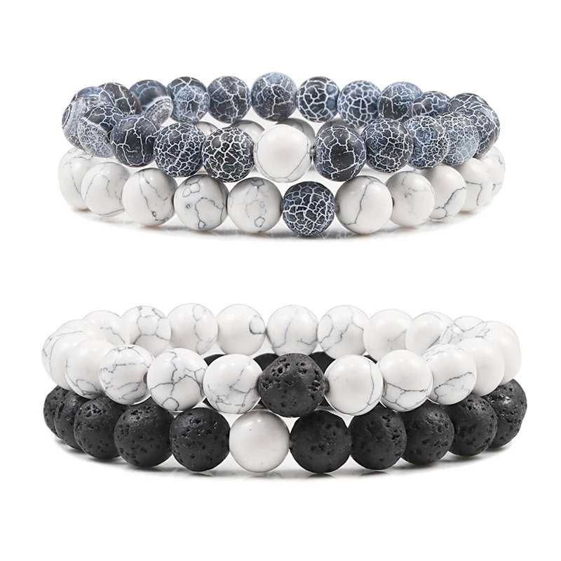 2 шт./компл. браслет из натуральных камней|Плетеные браслеты| |