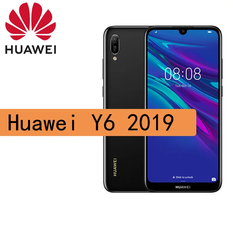 

Смартфон Huawei y6, 2019 дюйма, 3020 мАч, 720x1560 пикселей