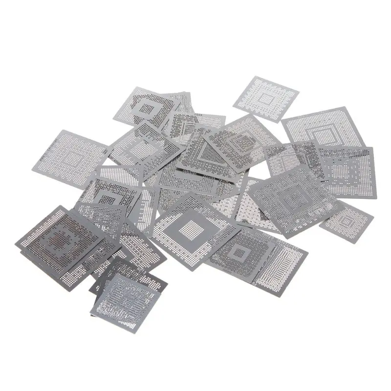 36Pcs/set Direct Heat Graphics Card Stencils Steel BGA Reballing Stencil for IN-TEL/for NVIDIA/for ATI Video Chips |