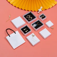 24pcs square paper jewellery box for bracelet necklace ring earrings gift boxes cheap jewelry display present packaging