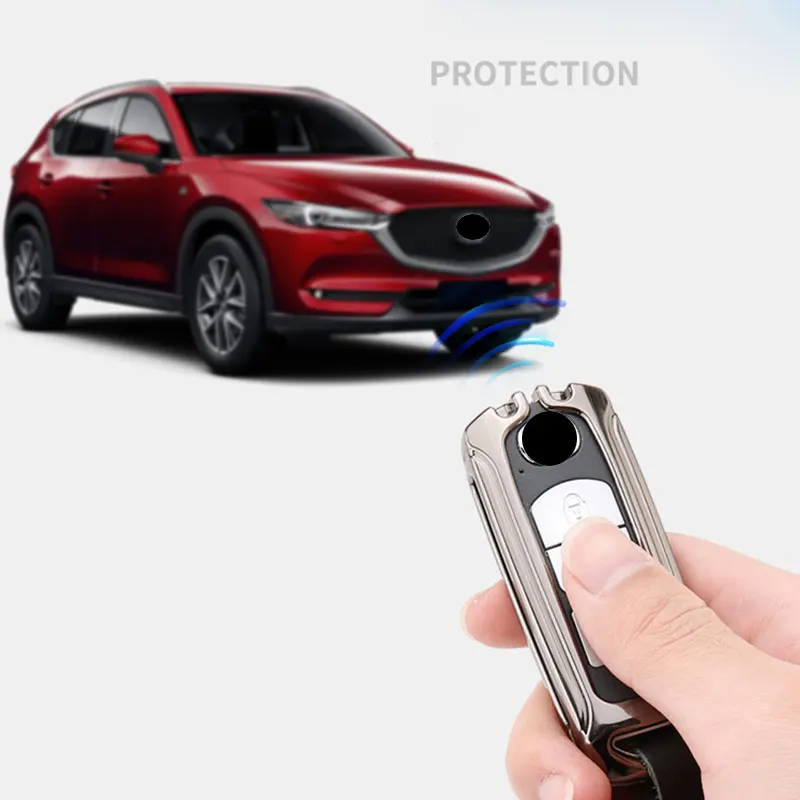 Новинка кожаный чехол для ключа из цинкового сплава Mazda 6 3 2 Axela Atenza CX 5 CX5 7 2015 2016 2017