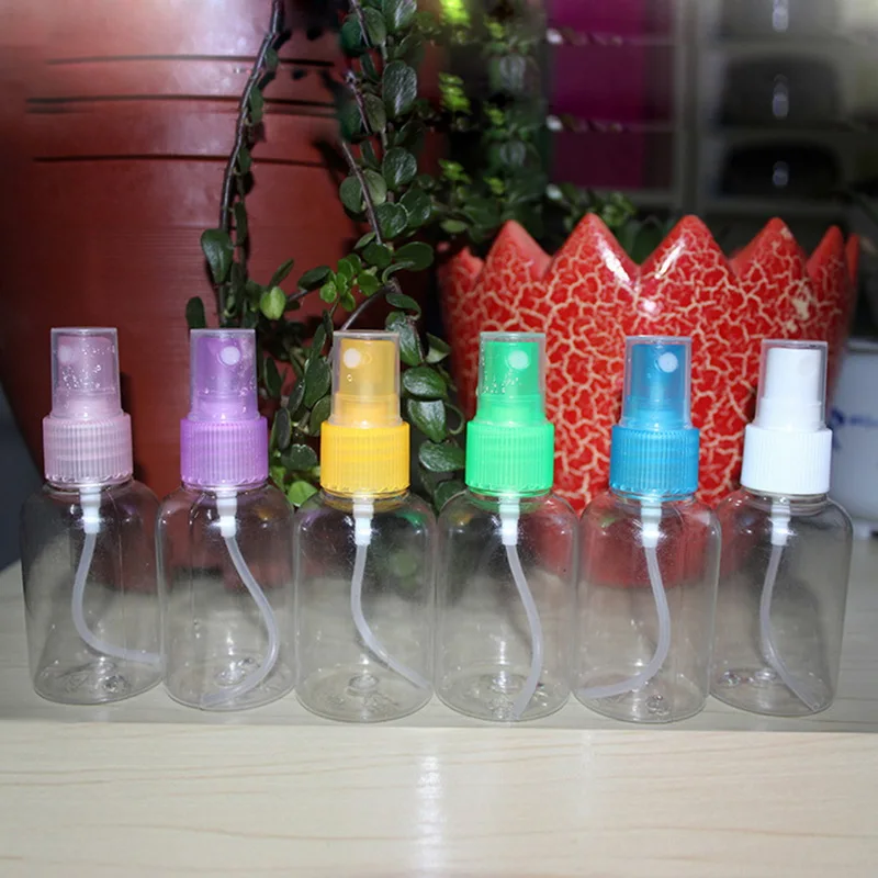 50 мл распылительная бутылка пластиковая с пульверизатором для путешествий