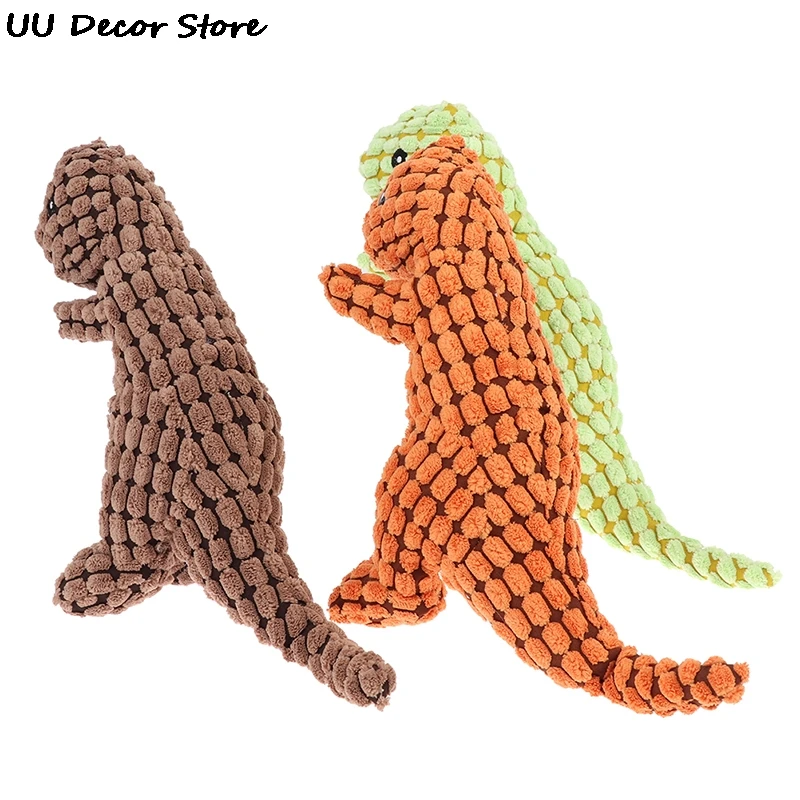 Долговечные плюшевые игрушки для собак в форме динозавра жевательные молярные