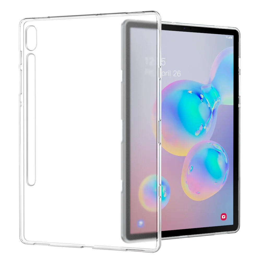 Чехол MoKo для Samsung Galaxy Tab S6 10,5, прозрачный захват Мягкие гибкие прозрачные ТПУ кожи Противоударная защита задней крышки