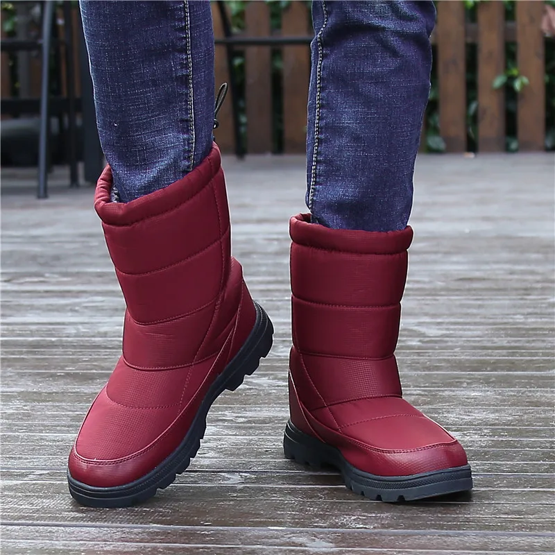 НОВАЯ РОЖДЕСТВЕНСКАЯ зимняя обувь мужские зимние ботинки хлопковые на меху для