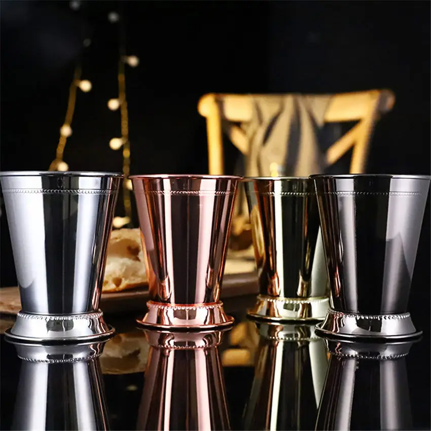 

400ml Mint Julip Wine Glass Stainless Steel Cocktail Vodka Cup Metal Mojito Mule Mug Bar Dessert Shop Drinkware Bar Tools