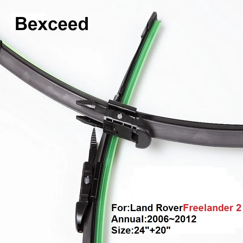 

Плоская щетка стеклоочистителя для лобового стекла автомобиля Land Rover Freelander 2, 24 дюйма + 20 дюймов, Bexceed 2006, 2007, 2008, 2009, 2014