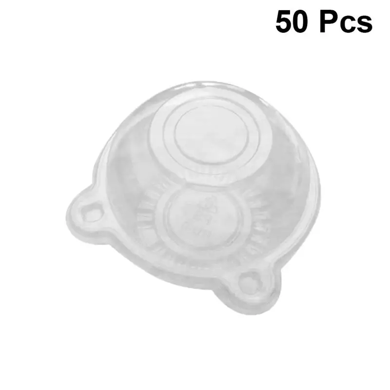 

50Pcs Plastic Cake Cups Disposable Plastic Cake Pastries Boxes Cases Transparent Cupcake Muffin Dome Holders Cups