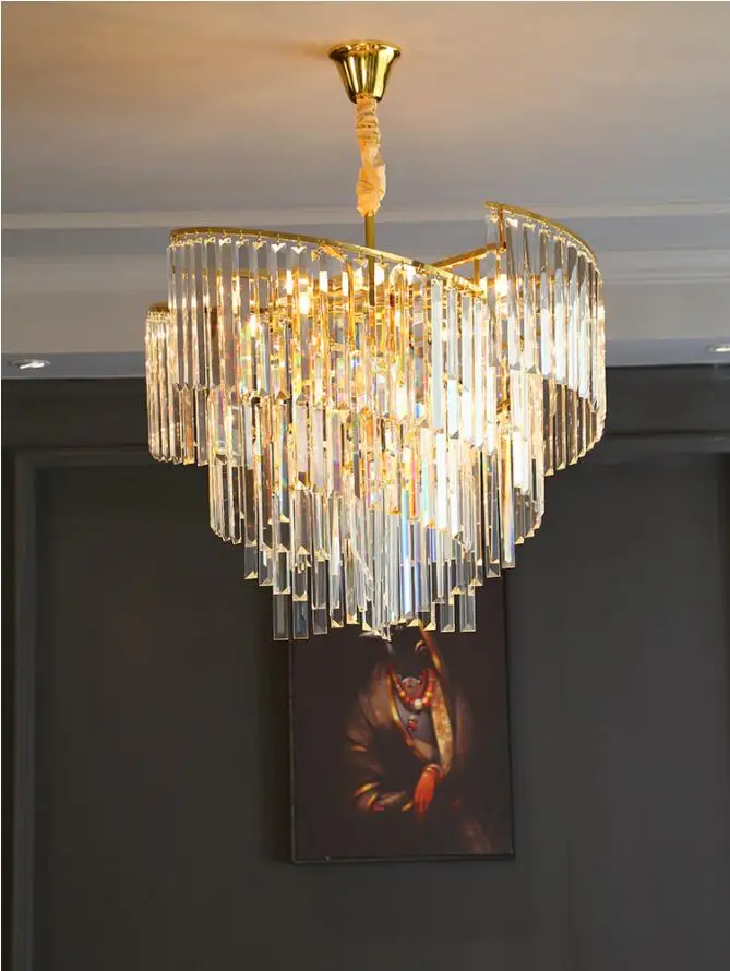 Новые современные хрустальные люстры для гостиной спальни освещение роскошного