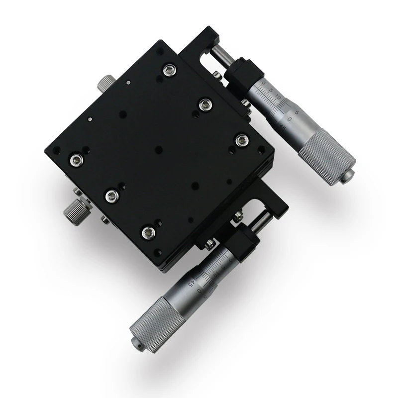 

XY Axis 80*80mm Trimming Station Manual Displacement Platform Linear Stage Sliding Table XY80R