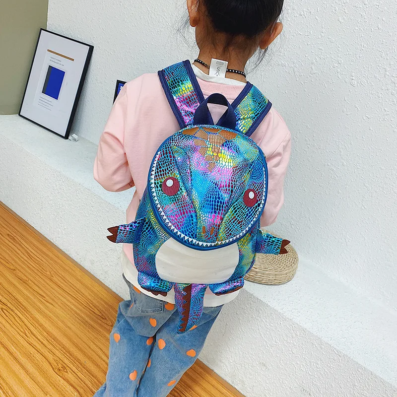 Детский школьный ранец, рюкзак для мальчиков с изображением динозавра, милый школьный ранец для девочек и дошкольников