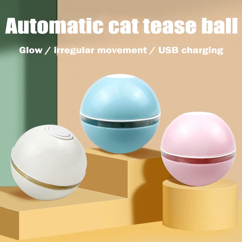 

Интерактивные игрушки для кошек, перезаряжаемый самовращающийся шар, умный Ловец, игрушка для дома _ WK