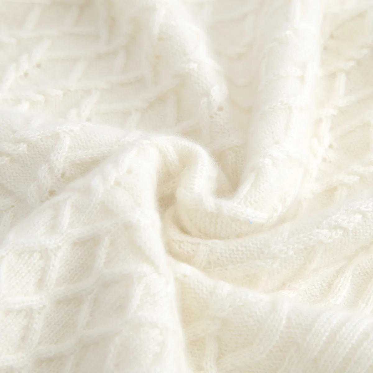 

masigoch winter luxury 100% cashmere white pullovers knitted pocket V-neck heavy jacquard casual women's cashmere sweater