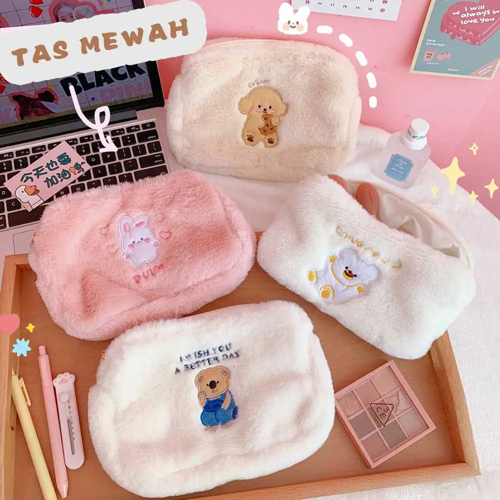 W & G Ins плюшевая сумка с вышивкой медведя из японского мультфильма Корейская