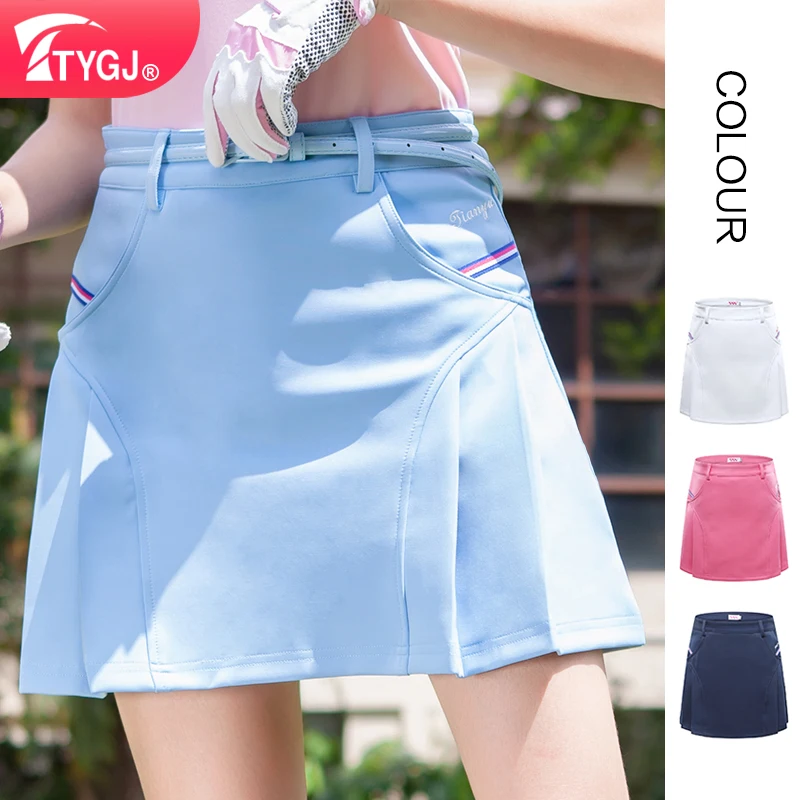 TTYGJ Golf Skirt for Ladies Korean Style Tennis Sportwear Polyester Appreal for Women Colorful  Outdoor Sports Girls Skirt