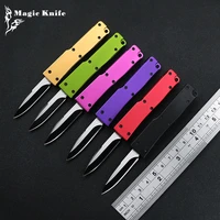 magic portable key ring otf mini knife 440 aluminum handle camping survival outdoor edc hunting tool kitchen dinner cutter