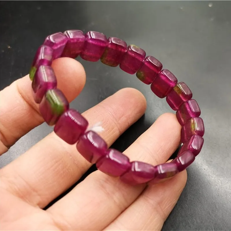 

Natural Crimson Hand Carved Jade Bracelet Fashion Boutique Jewelry Men's and Women's Wine Red Bracelet