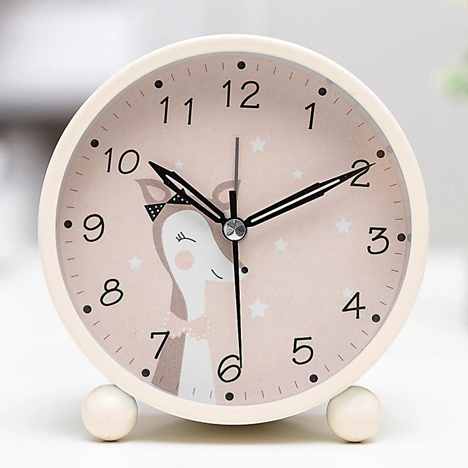 С кроликом из мультфильма милые будильник светильник простой Электронный