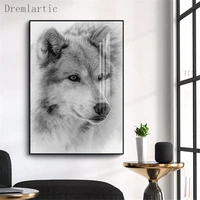 black and white wolf animal sail decor canvas poster decorative print wall art picture living room20 1005 41 17