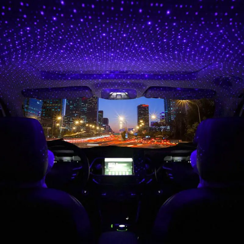 Красивый Автомобильный потолочный светильник со звездным небом и USB