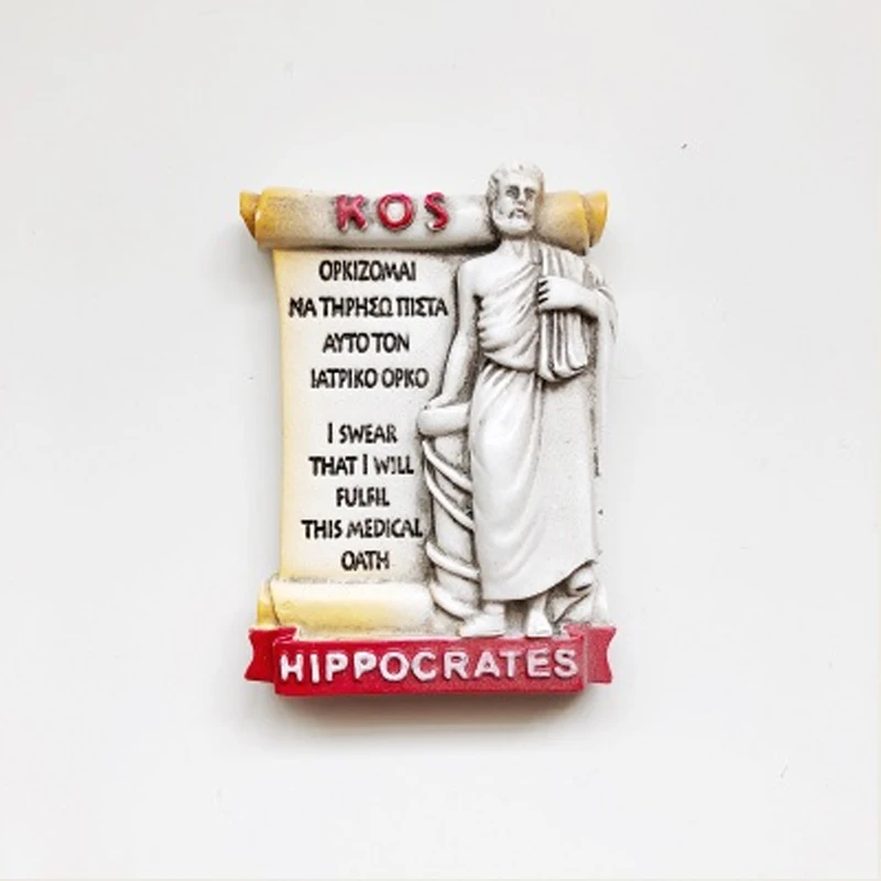 Дорожные сувениры 3D резиновые наклейки на холодильник Афины Греция Санторини