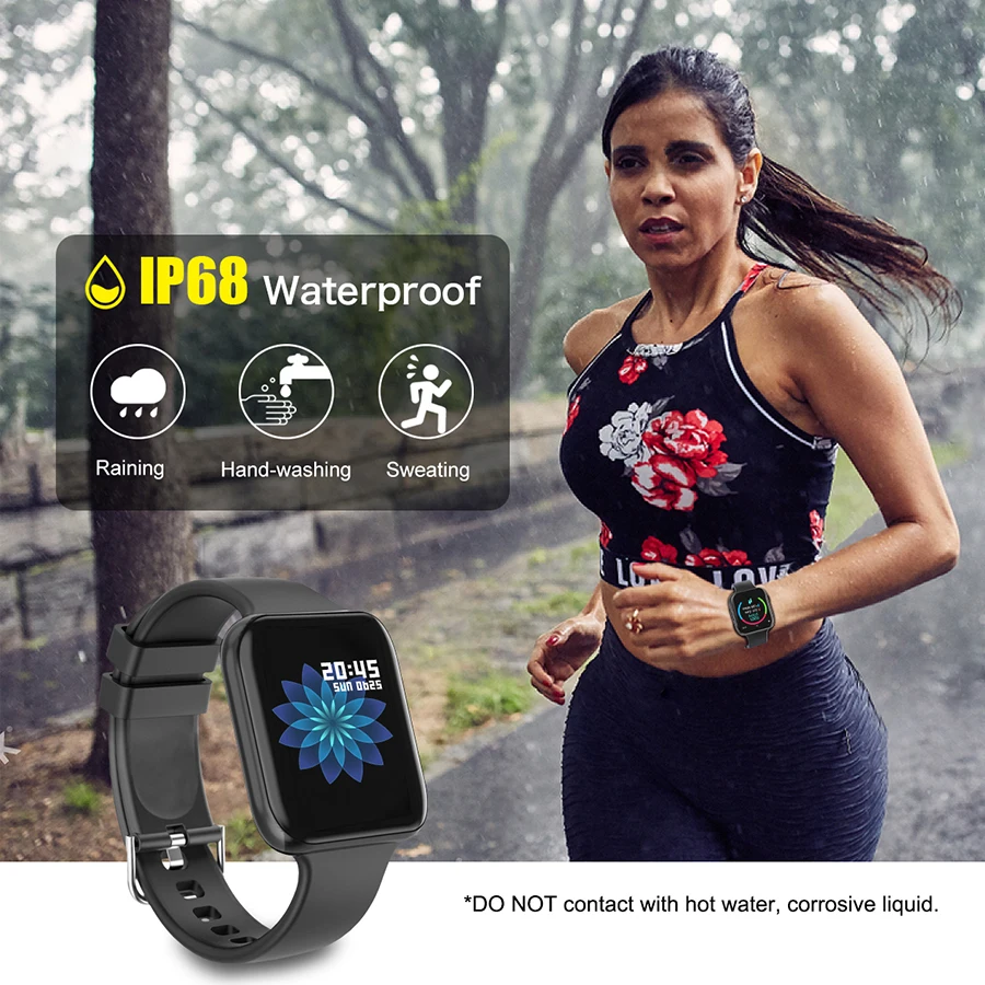 

1.4â€ Smart Watch Women Android Clock Men Fitness Tracker Pedometer Blood Pressure Body Temperature for Xiaomi IOS W93T