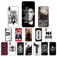 black coque case for iphone 7 11 pro xr 6 x xs max 8 6s plus 5 5s se 2020 7plus 11pro mobile phone cover peaky blinders soft tpu