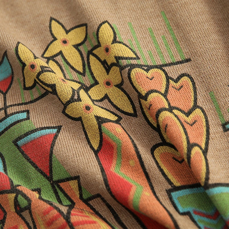 

Women Loose Sweater Pullover Outwear O Neck Knit Tops Retro Vintage for Spring Autumn Casual B01221532