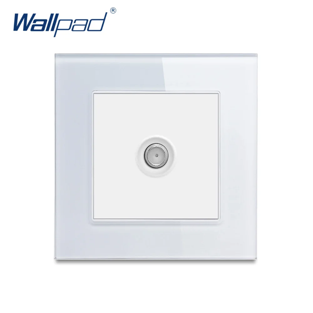 SAT Socket Satellite Outlet Wallpad Luxury Crystal Glass Panel Electric Wall Power Electrical Outlets | Обустройство дома