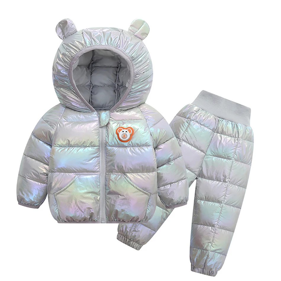 1-5 Years Toddler Girls Clothing Set 2 Pcs Coat+Pants Warm Winter Baby Boys Clothing Infant Girls Suit Set Baby Clothes