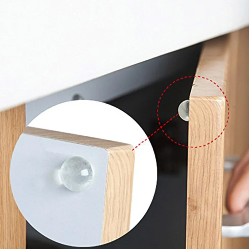 Анти Краш шкаф надежный буфер дверь коврик силиконовый 50 шт Бамперы домашний